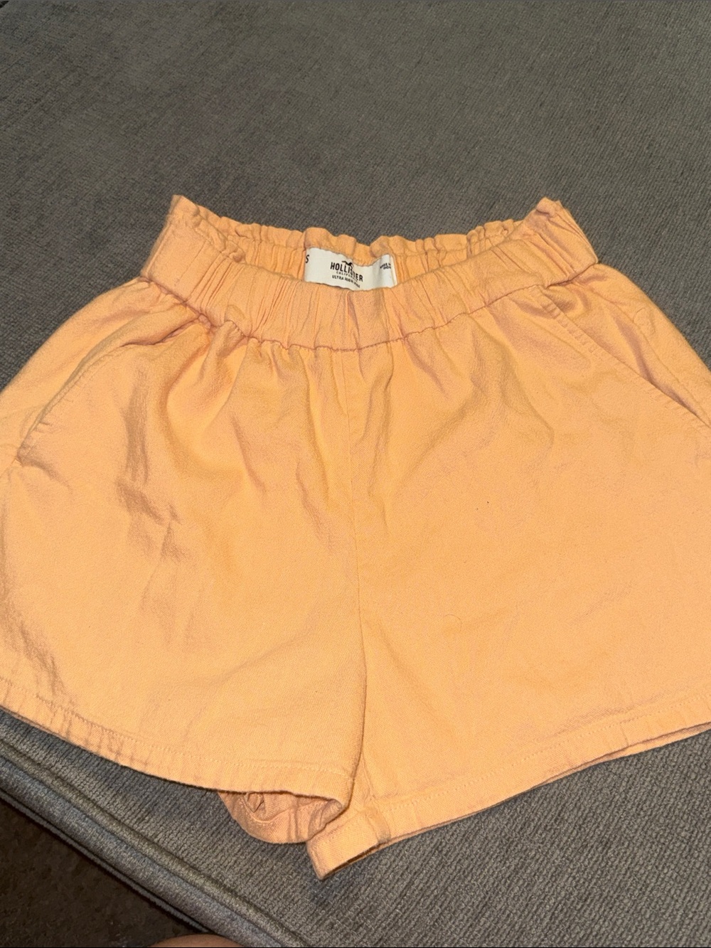 Hollister Peach Elastic High-Waist Women’s Shorts